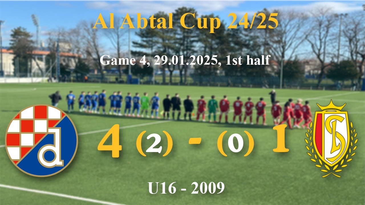 4. 2009 U16  Dinamo (CRO)  4-1  Standard Liege (BEL) 1st half, Al Abtal Cup 24/25 #gnkdinamozagreb