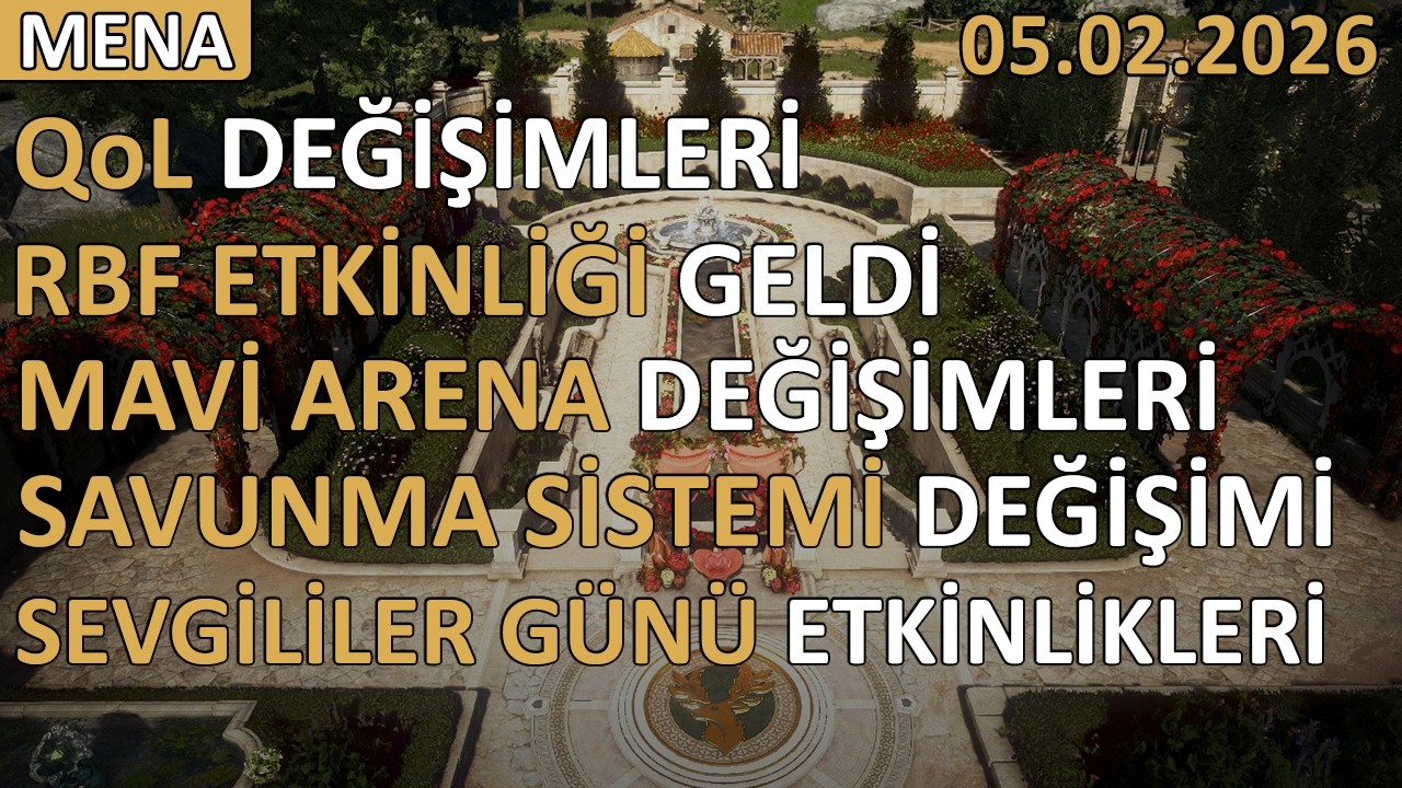 BDO 05/02/2026 MENA & TR Yama notları, etkinlikler, inci dükkanı incelemesi ve değerlendirmesi