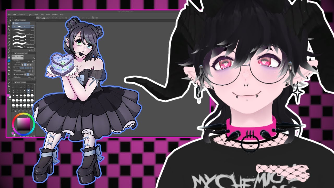 VOD: Parallel PLAY 💕 drawing @meenksmara lineart! [12/20/25]