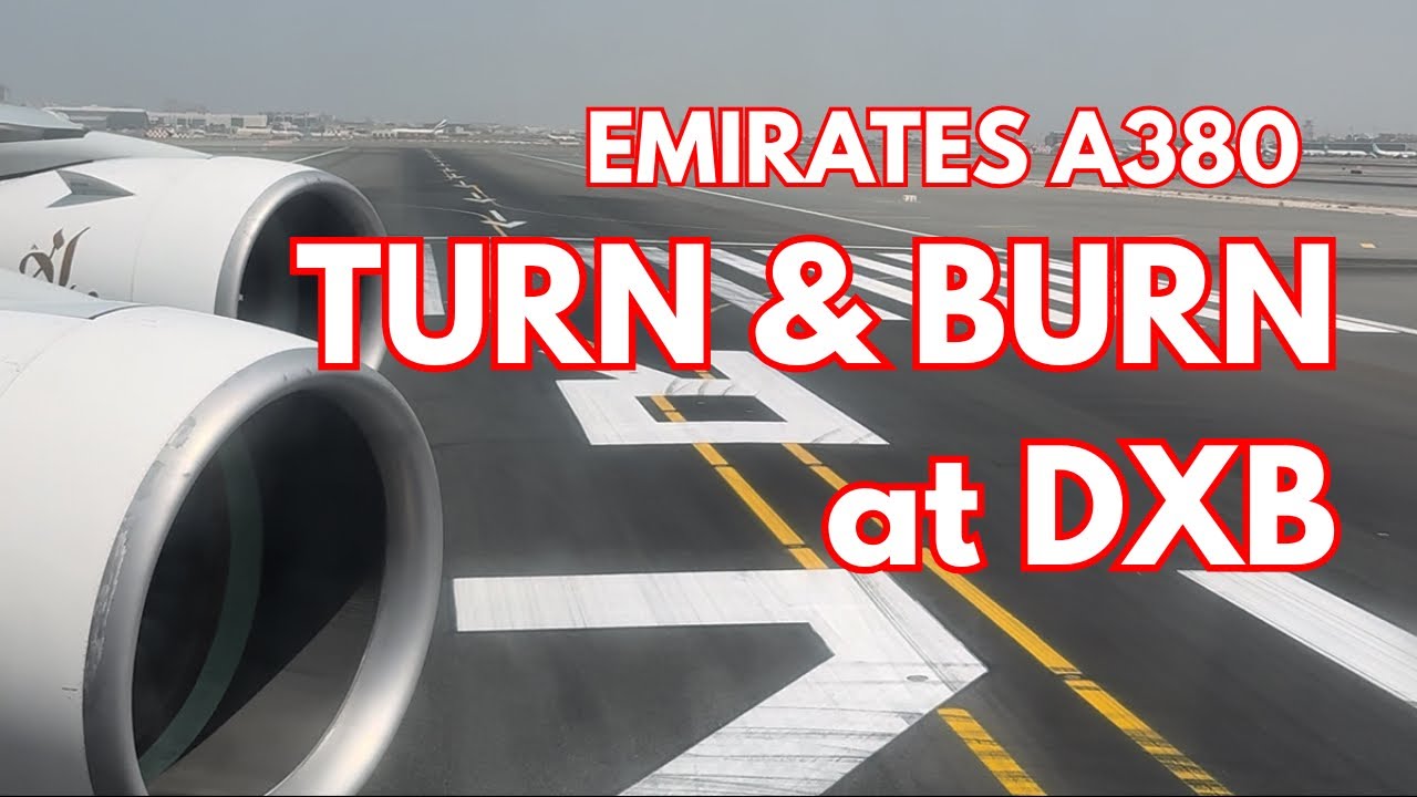 TURN AND BURN🔥 Emirates A380 Full Power Takeoff from Dubai to Zurich | INSANE Sound!