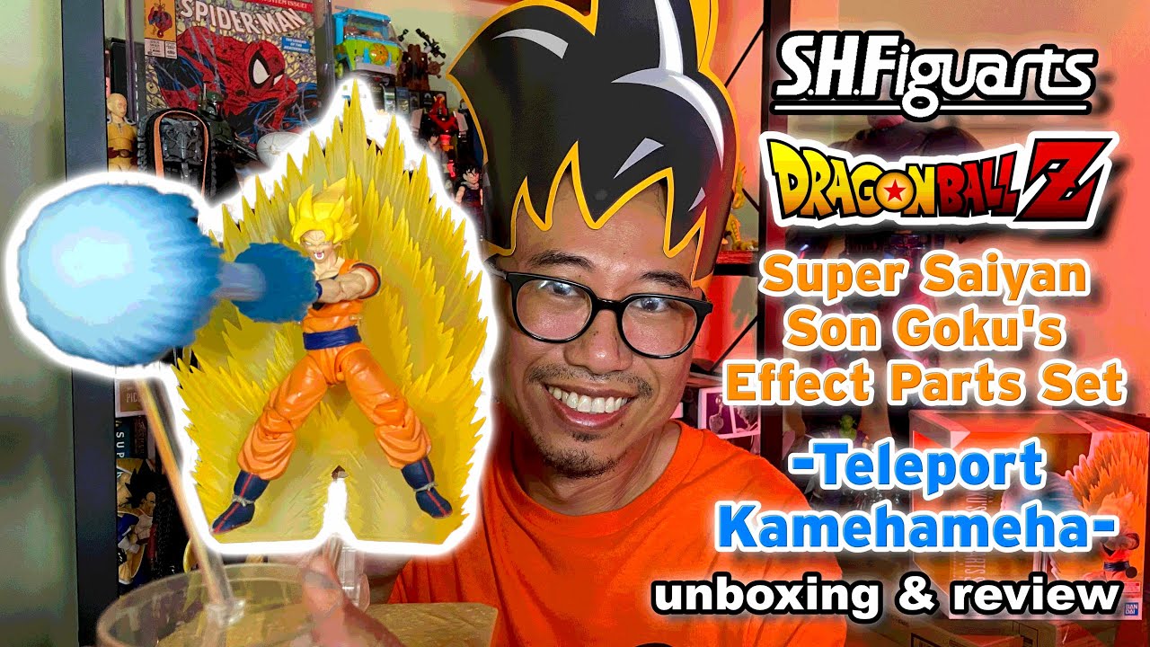 SH Figuarts Dragonball Z Super Saiyan Goku's Effect Parts Set Teleport Kamehameha Unboxing & Review!