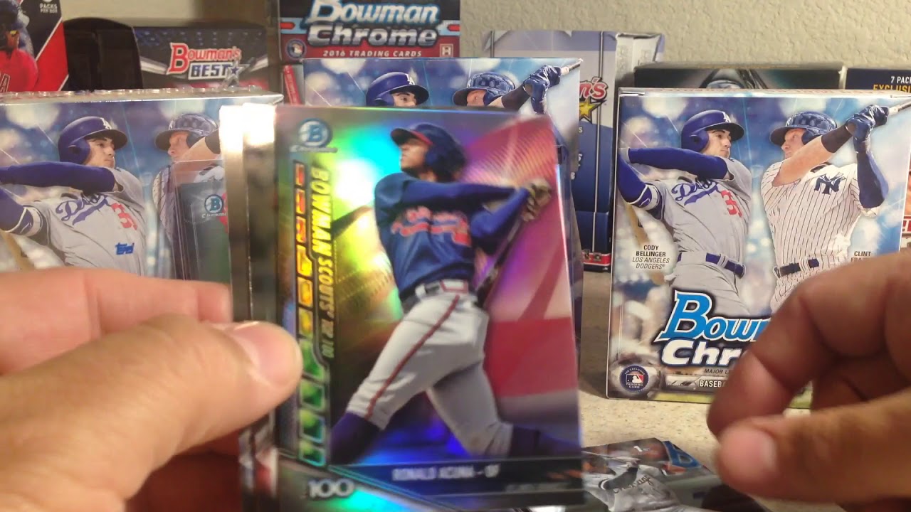 Opening a Hobby Box of 2017 Bowman Chrome Baseball Cards