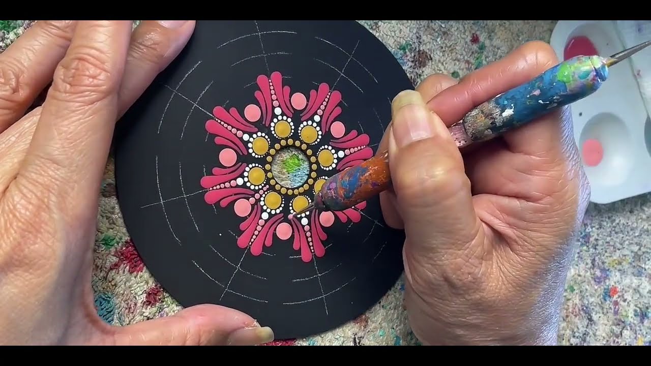 Dot Mandala Techniques: How to Layer Dots & Create Depth - Mandala Dotting Series #3