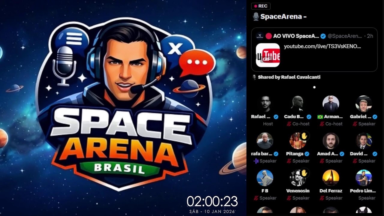 🔴AO VIVO - Space Arena Brasil - 09/01/2026