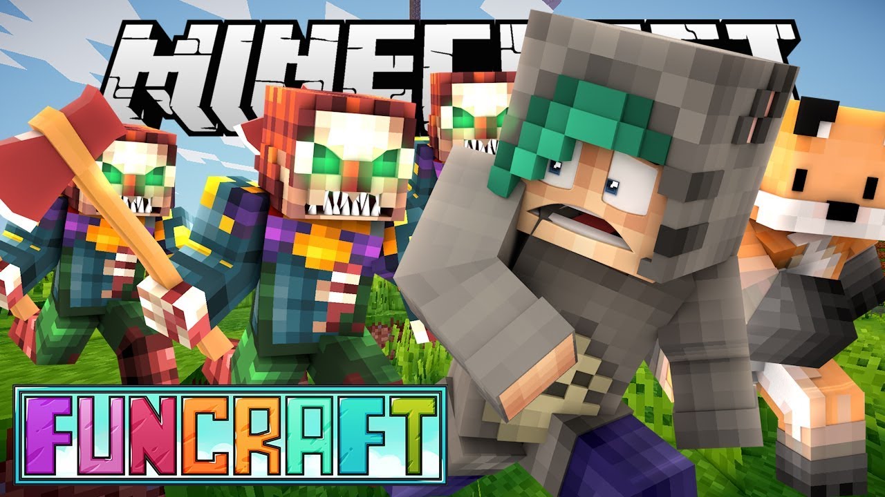KILLER CLOWNS?! - Minecraft FunCraft SMP - Ep.13 - W/Seapeekay