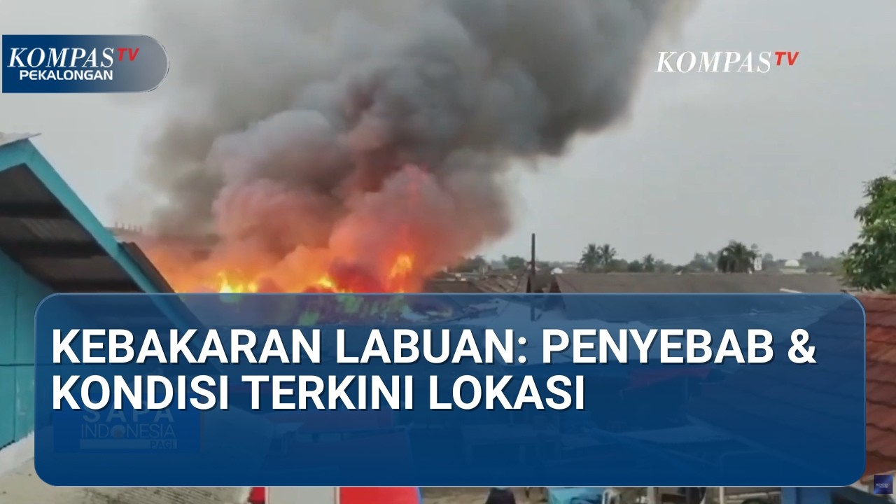 Diduga Korsleting! Ini Penyebab Kebakaran 19 Kios di Pasar Labuan