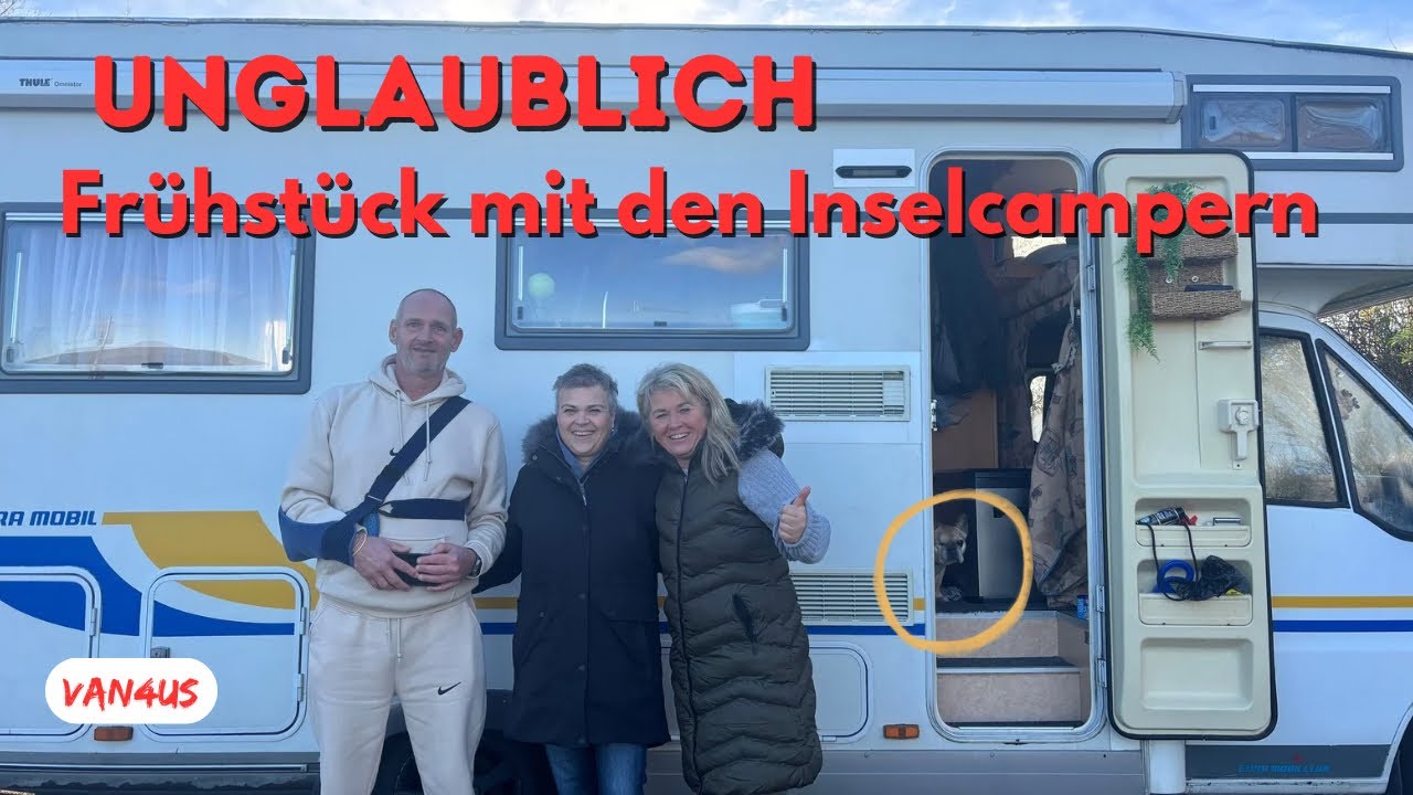 Frühstück im Muckel! Treffen mit den Inselcampern (102.000 Abonnenten)