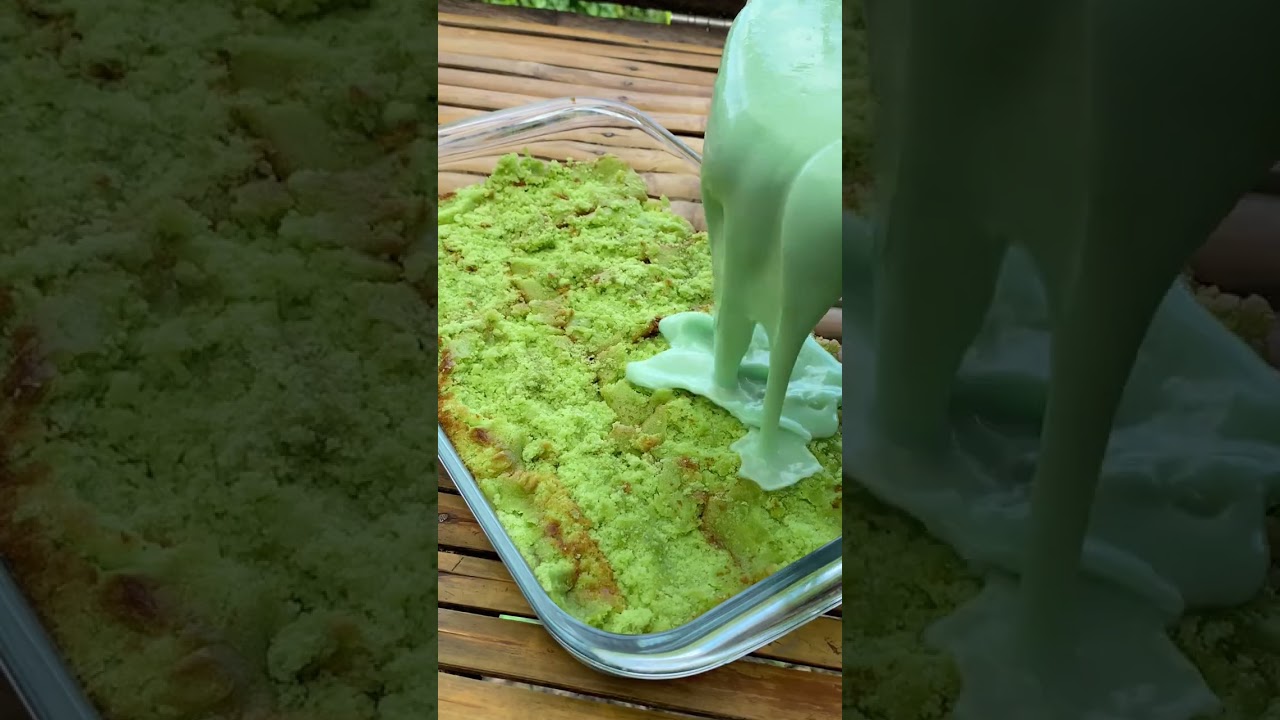 Minivlog l No bake Buko pandan jelly cake 😍 #yummycooking  #minivlog  #fyp