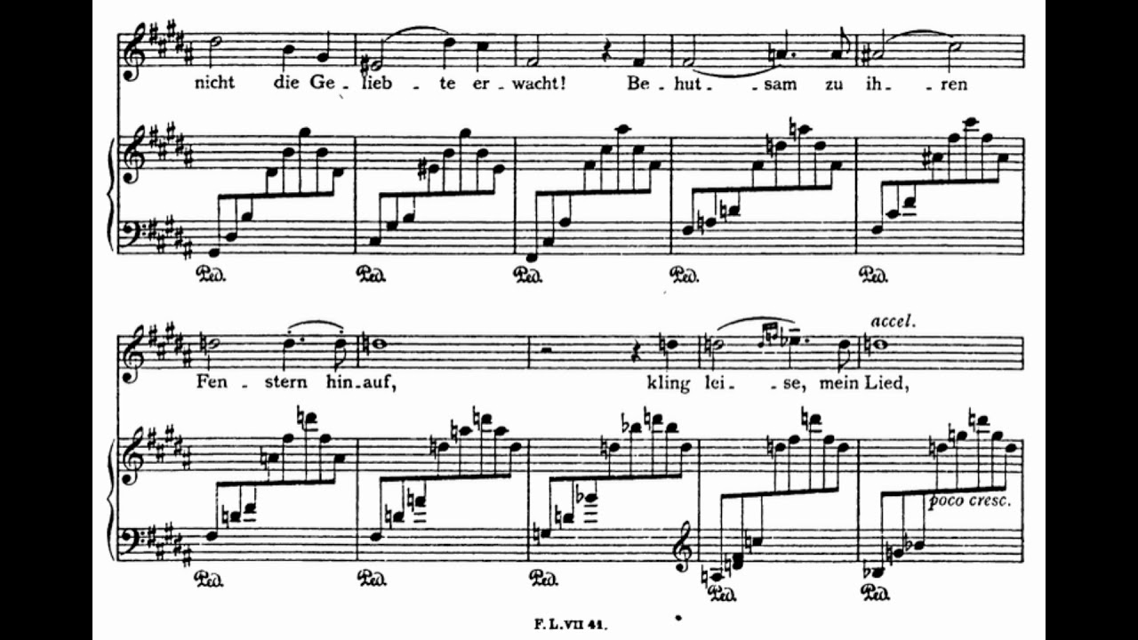 Franz Liszt - 'Kling leise, mein Lied' (Second version) S.301/2