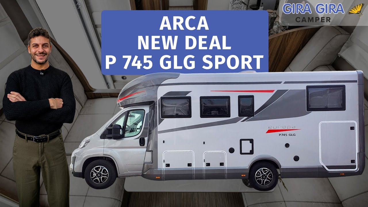 🚐 Arca Europa New Deal P 745 GLG Sport | Tour Completo: letti gemelli, basculante, doppio pavimento
