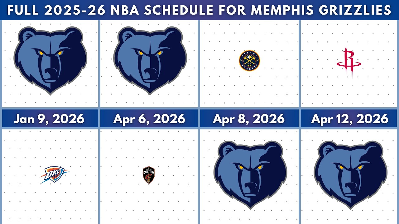 Memphis Grizzlies | Full 2025-26 NBA Schedule