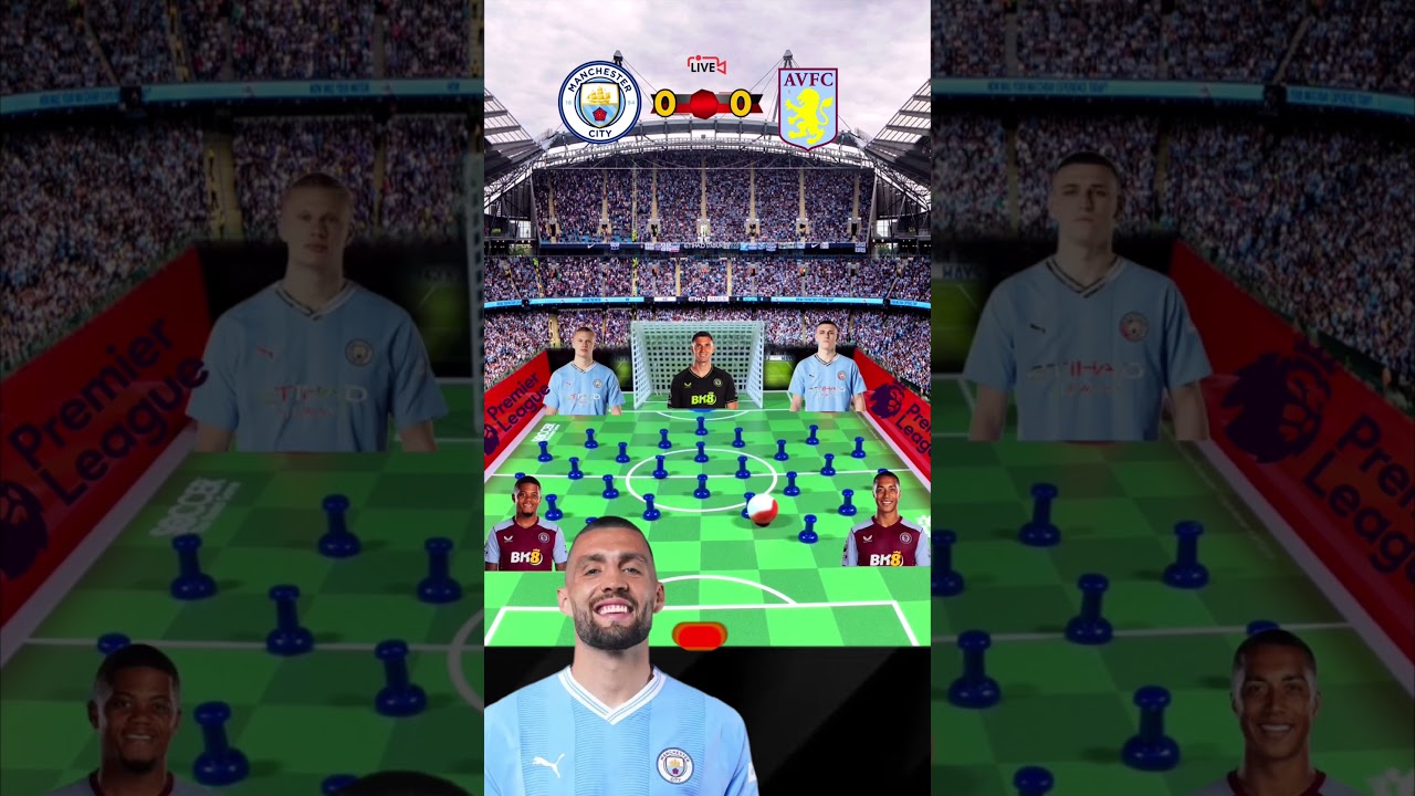MANCHESTER CITY vs ASTON VILLA | PREMIER LEAGUE HIGHLIGHTS | MARBLE FOOTBALL |04/03/24| 
