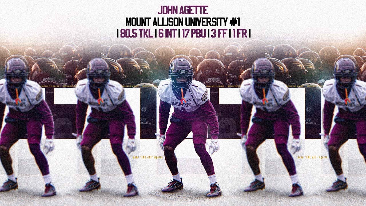 2025 CFL Draft Prospect | #1 John Agette (DB) | Mount Allison University