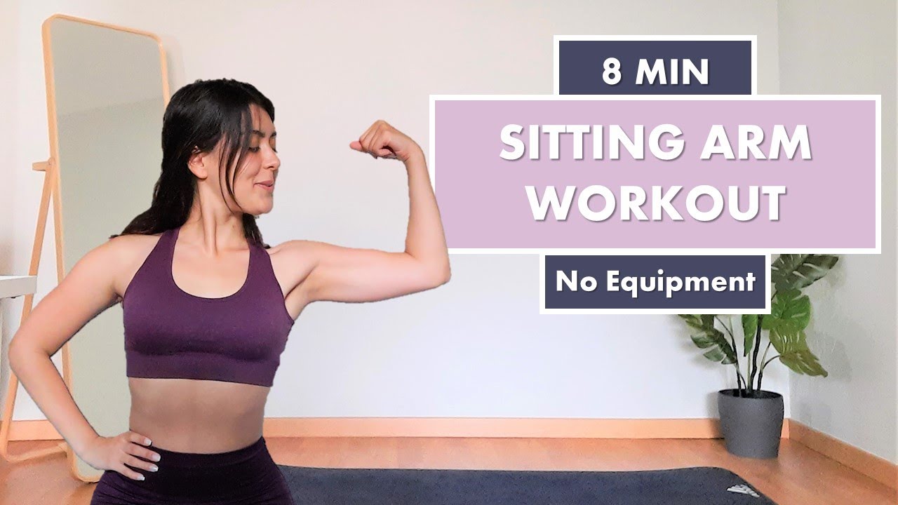 Sitting Arm Workout // No Equipment, No Planks, No Push-ups