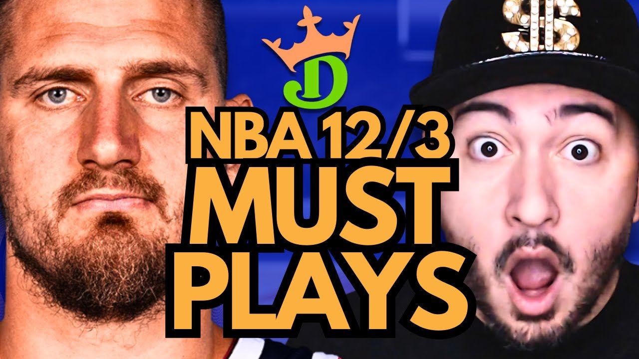 NBA DFS Wednesday 12/3 (DraftKings NBA MUST PLAYS) | NBA DFS Picks