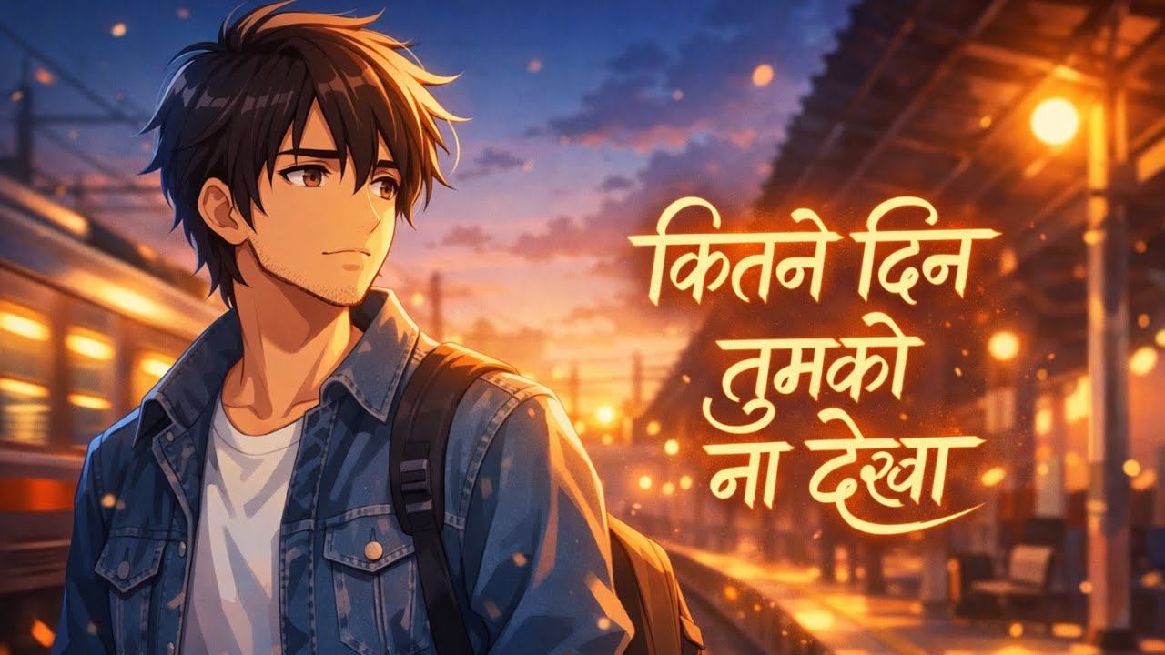 kitne Din Tujhe na dekha Hindi Love song (anim video song)