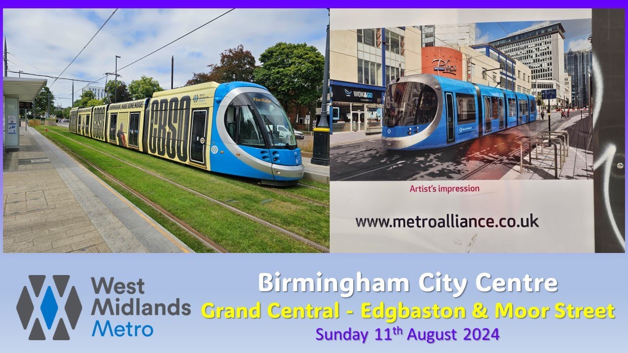 West Midlands Metro: Birmingham City Centre and Eastside extension works on Sunday 11th August 2024