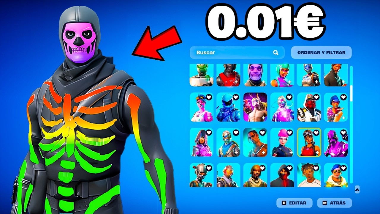 COMPRO un ACCOUNT ad 1 CENTESIMO e TROVO... (SKIN RARE) su Fortnite!