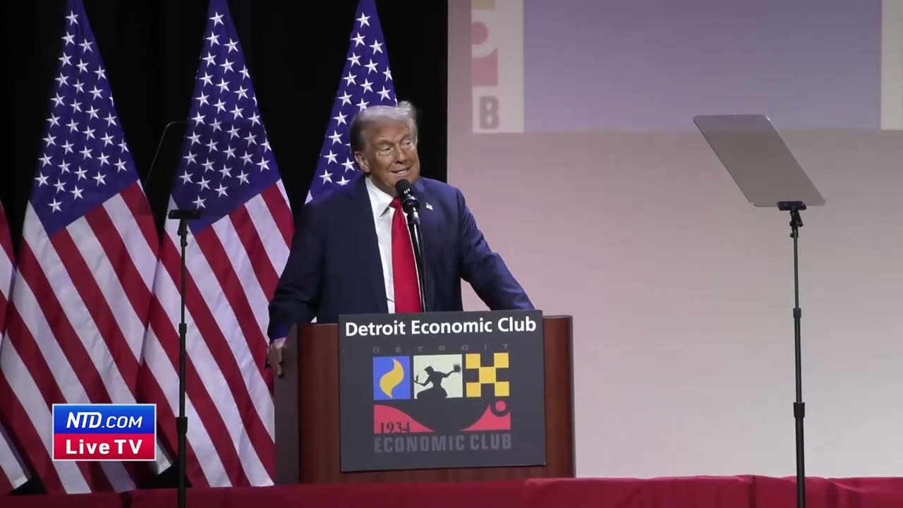 LIVE: Trump Speaks at Detroit Economic Club in Michigan