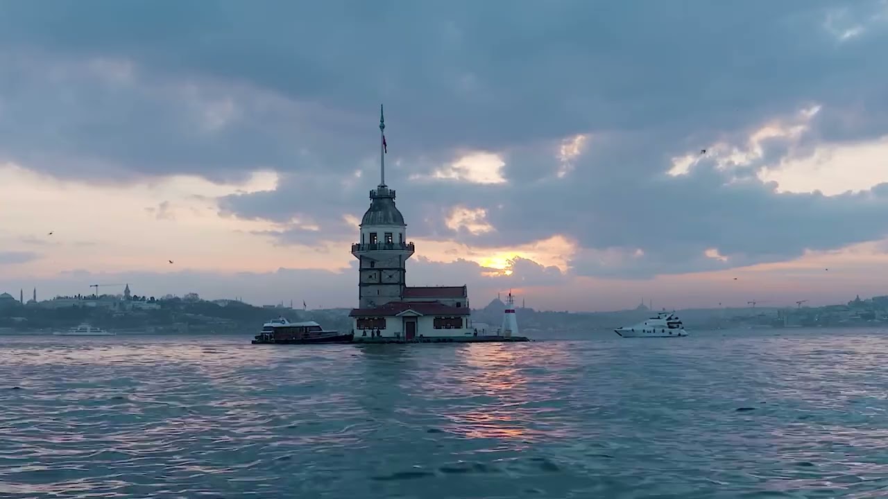 1 Saatlik Huzur Deposu ( Kız Kulesi G&uuml;n Batımı )