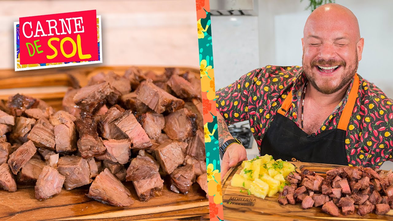 Como fazer CARNE DE SOL em casa com QUALQUER corte! / Égua Doido