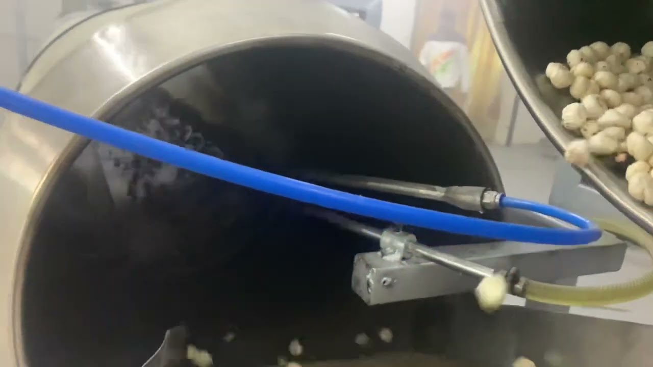 Makhana roaster with flewring drum and packing machine