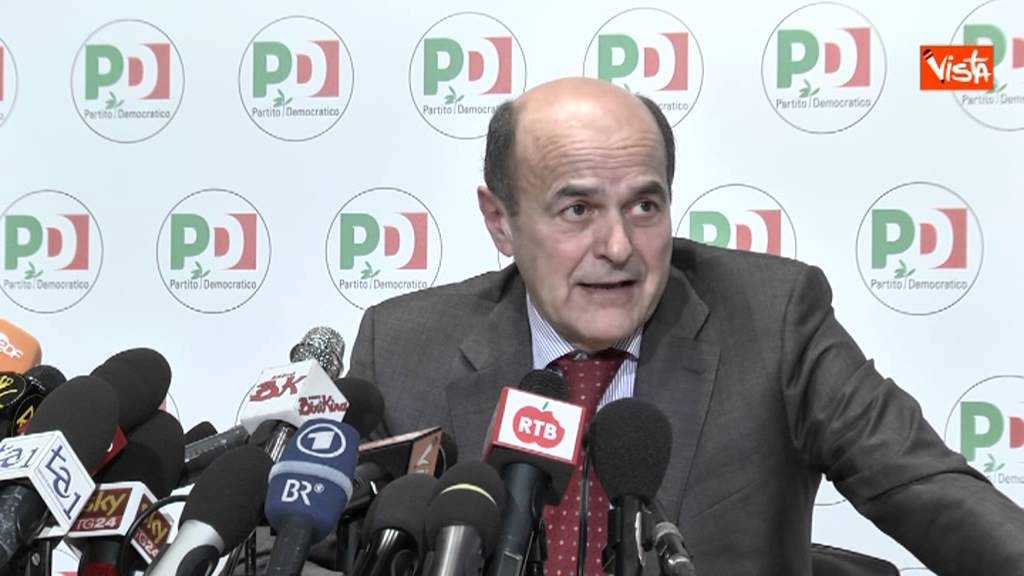 BERSANI MIE DIMISSIONI CON CONGRESSO ARRIVERA' UN ALTRO - agenzia vista tv