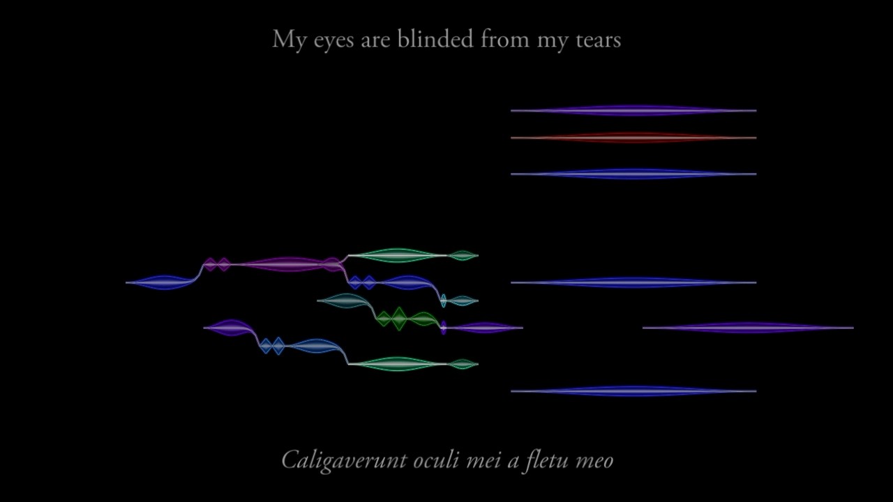 Gesualdo, Caligaverunt oculi mei (study version) ©