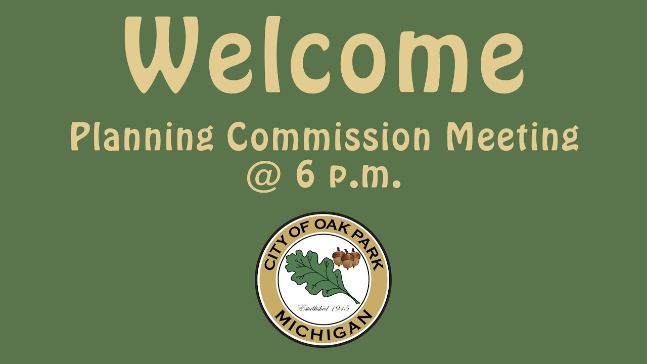 3/9/2026 Oak Park Planning Commission Meeting (LIVE)