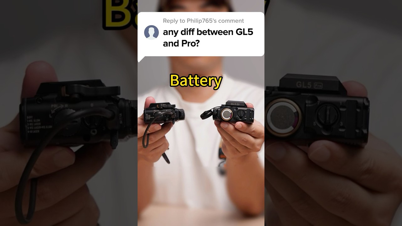 Weapon lights: replaceable battery GL5 Pro VS Internal battery GL5-what's your pick?