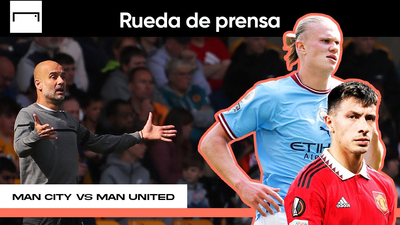 Derbi de Manchester | Guardiola sobre la diferencia de altura entre Haaland y Martínez
