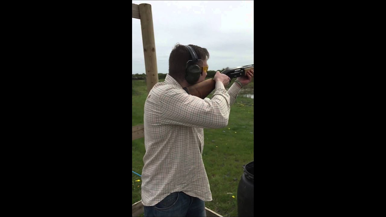 Shotgun cartridge headshot!