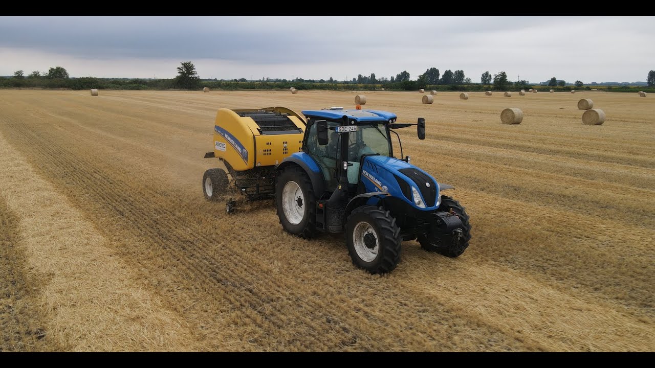 Szalma Bálázás 2022 | New Holland T6.160 + Roll Belt 150
