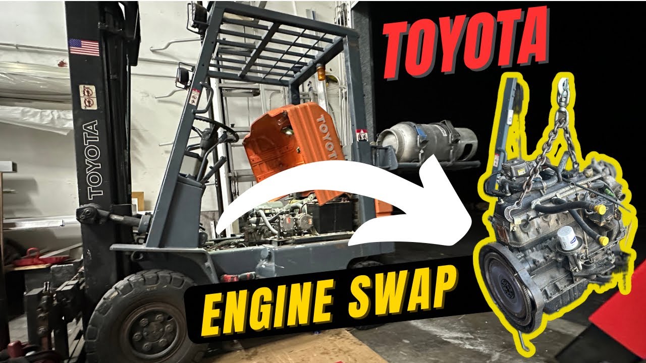 Замена двигателя вилочного погрузчика Toyota. ЧАСТЬ 1: Долой старое!