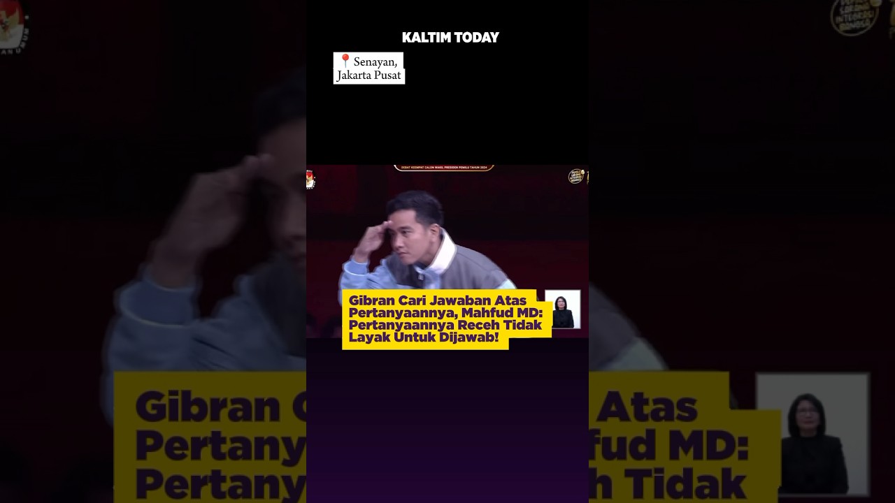 Debat Panas Gibran vs Mahfud Md di Debat Cawapres Pilpres 2024