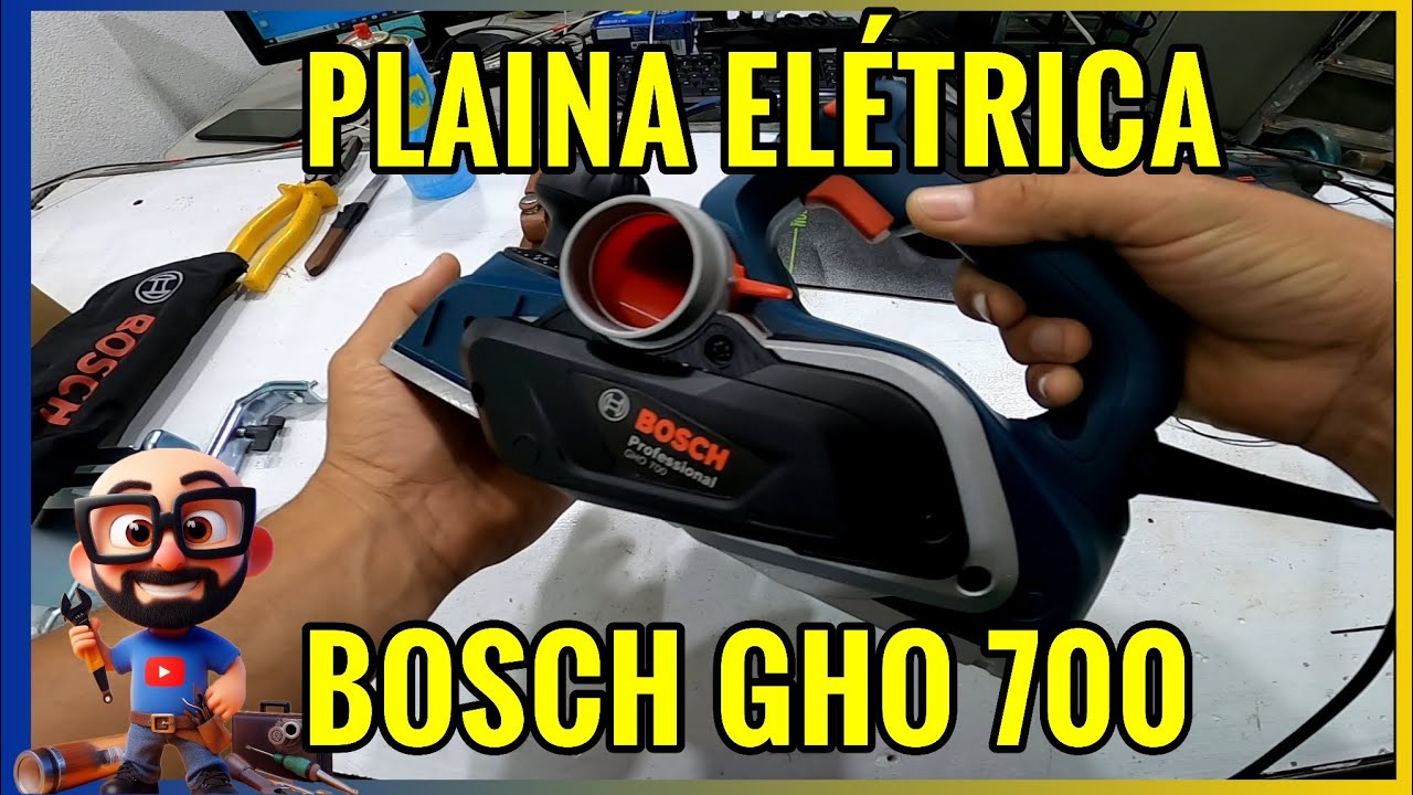 Plaina elétrica BOSCH | UNBOXING bosch gho 700 #bosch #eletrica #ferramentas