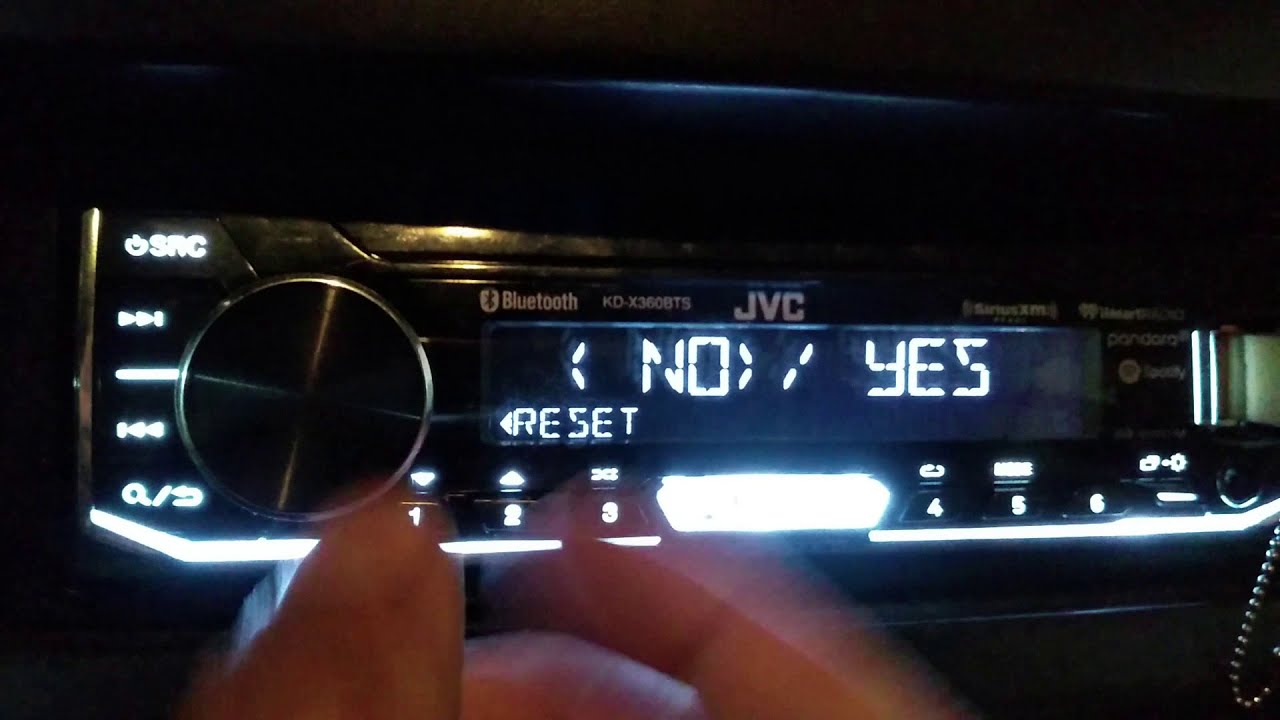 Como RECUPERAR VALORES DE FABRICA DE AUTO ESTÉREO  JVC KD-X360BTS (MUY RÁPIDO Y SENCILLO)👍😊