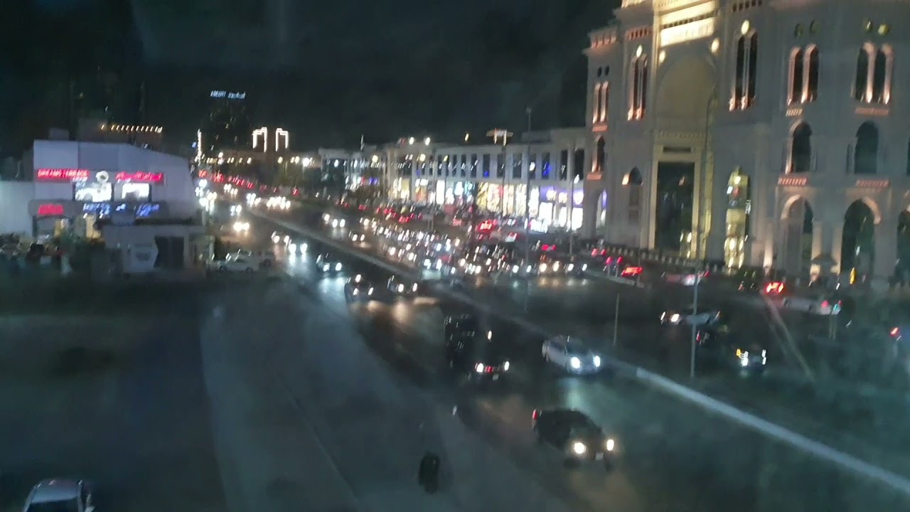 Busy street of Tahlia, Jeddah KSA