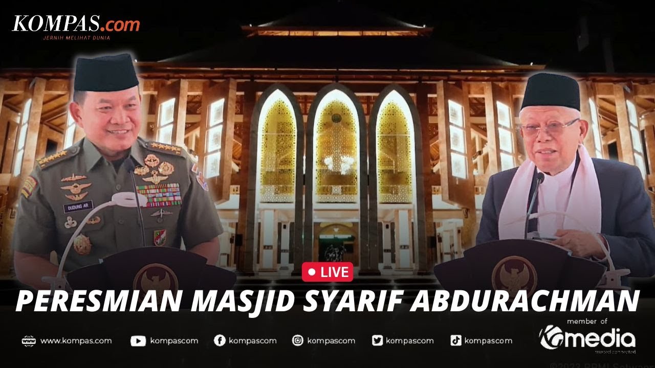 🔴LIVE - Wapres dan KSAD Resmikan Masjid Syarif Abdurachman di Cirebon