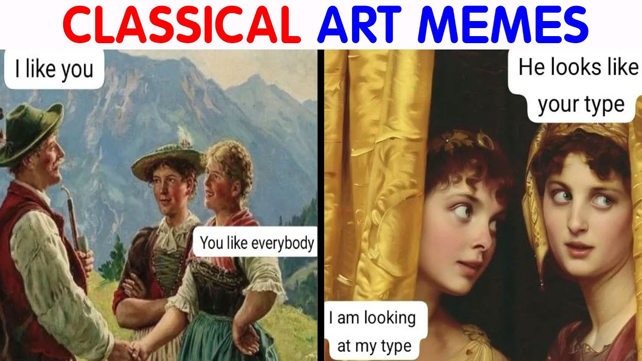 Hilarious Classical Art Memes That Deserve A Museum Of Their Own|| video compilation #80