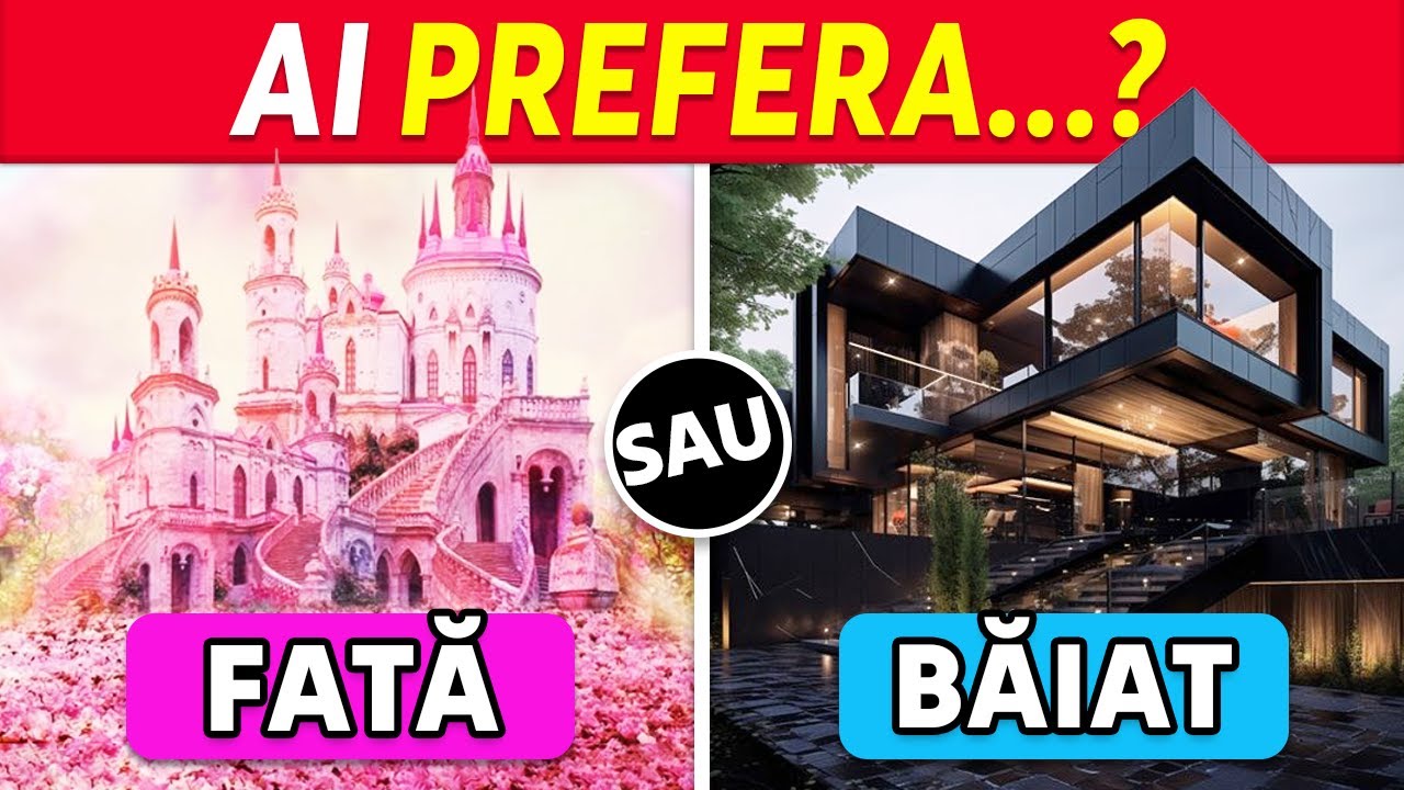 Ai Prefera..? Ediție Fată VS Băiat 👦👧