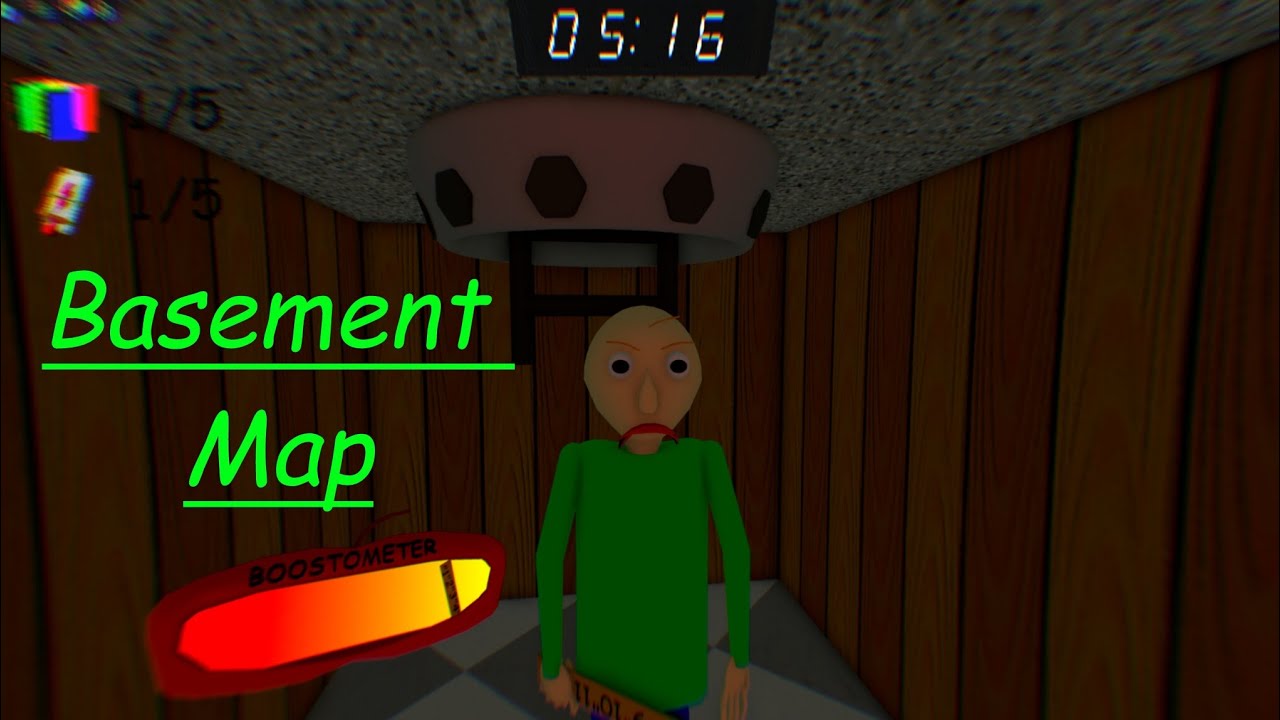 Playing Baldi's Frenzy on the Basement Map - Roblox