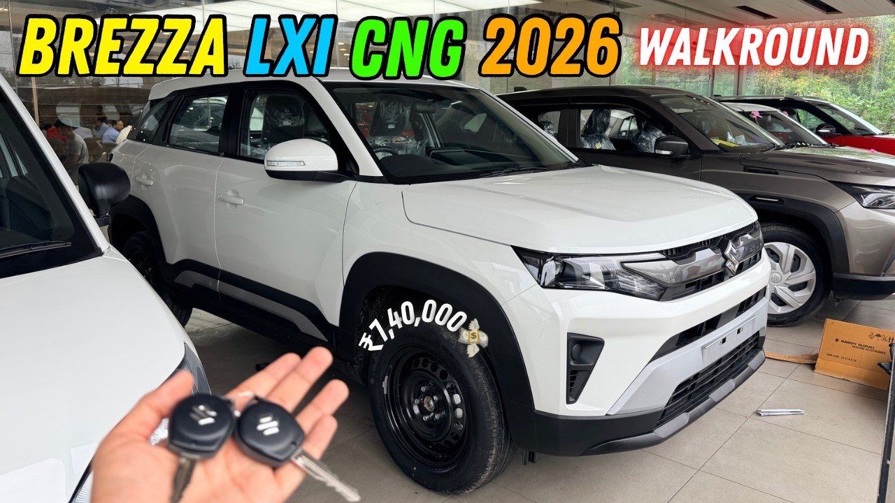 सबसे ज़्यादा ख़रीदेजानी वाली Brezza Lxi Cng || New Features,Walkround