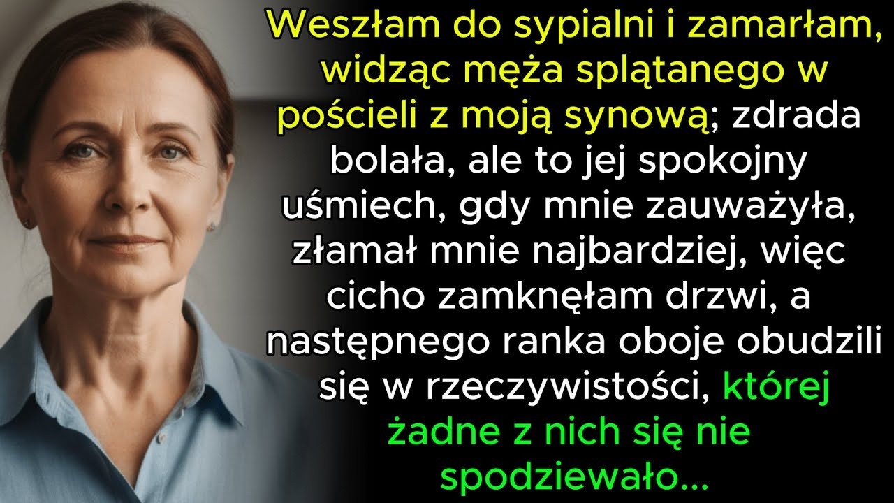 Weszłam do środka i przyłapałam męża z moją synową — ale najbardziej bolał mnie jej uśmiech
