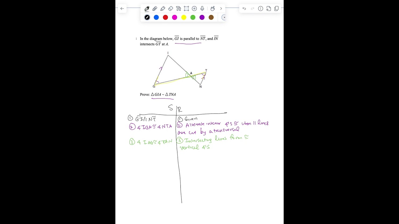 Similar Triangle Proofs