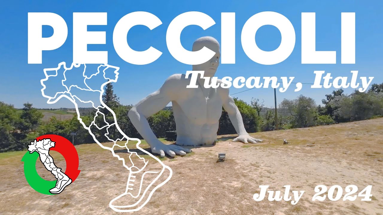 Artistic medieval town in Tuscany - Peccioli  🇮🇹  Walking Italy tours