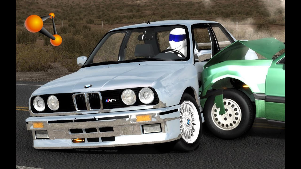 BeamNG.Drive Mod : BMW M3 E30 & Stig Driver (Crash test)