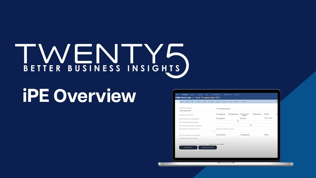 Twenty5 iPE Overview Video