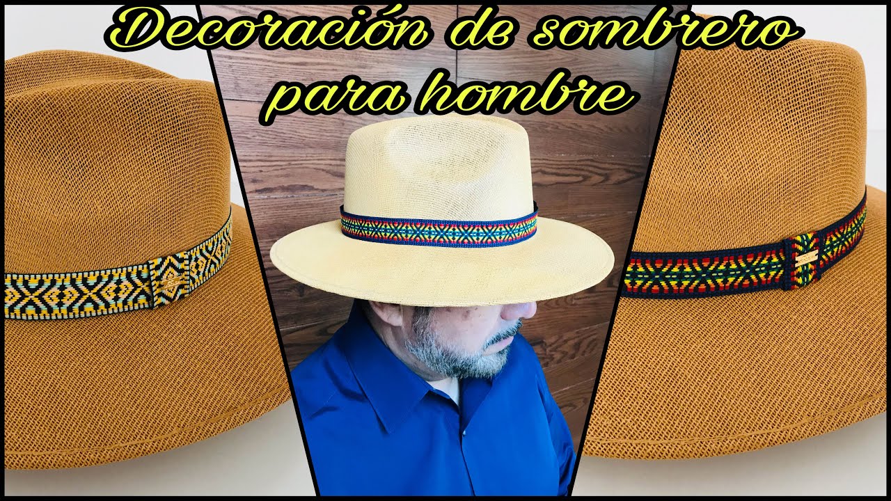 DIY DECORACIÓN DE SOMBRERO PARA HOMBRE 🤠👨🏻
