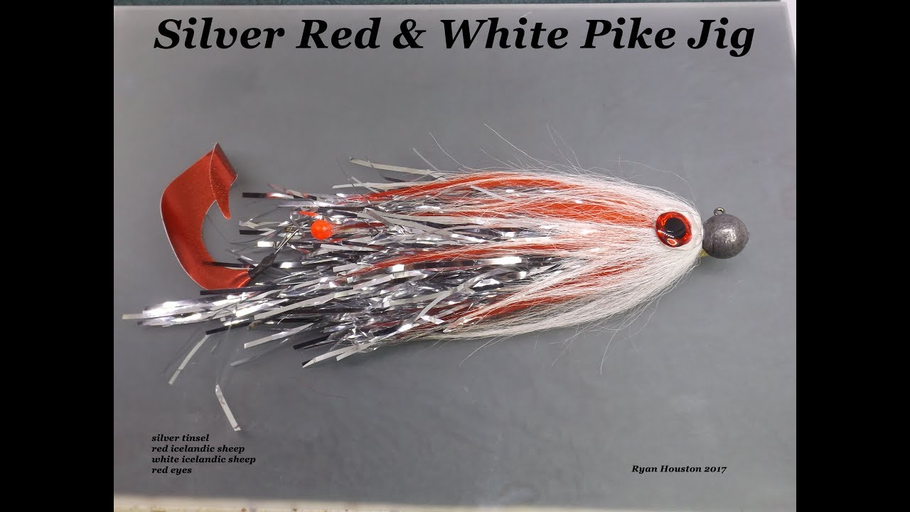 TYING THE SILVER RED AND WHITE PIKE JIG FLY WITH RYAN HOUSTON 2017